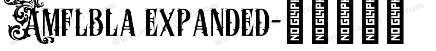 Amflbla expanded字体转换